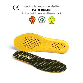 Vložky Foot Gel Works® pomáhají předcházet zraněním způsobeným nárazem o podlahu a zmírňovat je při