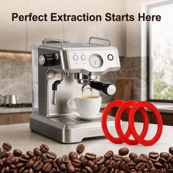 3 vylepšené portafiltry E61, silikonová těsnění potravinářské kvality pro espresso kávovary,