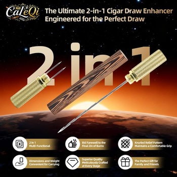 Zosilňovač potiahnutie cigarou a nubber 2&1 pre náročných milovníkov cigár, drevo z kuracích krídiel