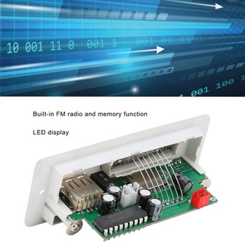 Dekodérová doska ciciglow USB MP3, 12V autorádio s Bluetooth nahrávacím modulom s 2x5W zosilňovačom,