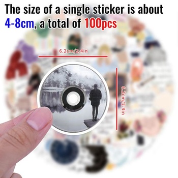Sada 100 vodeodolných vinylových samolepiek, vodeodolné graffiti samolepky
