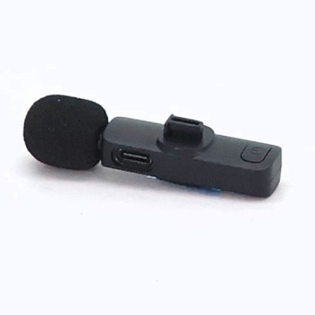 Bezdrôtový klopový mikrofón KUKIHO pre iPhone/iPad/Android (2 vysielače), mini klipový mikrofón s