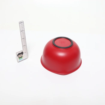 Sada červených plastových mís KitchenAid