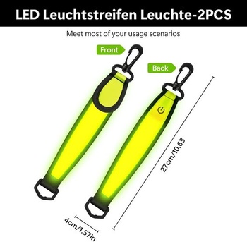 Flintronic 2ks LED blikajúce svetlo školská taška, LED blikajúce svetlo reflexný prívesok, vodotesný
