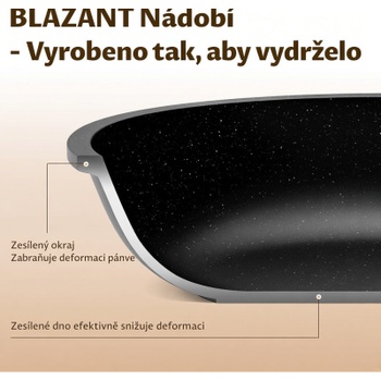 Sada hrncov a panvíc 19481, 10 dielov, nepriľnavý granit, čierna - N