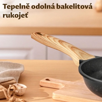 Sada hrncov a panvíc 19481, 10 dielov, nepriľnavý granit, čierna - N