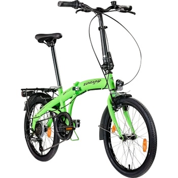 Skladací bicykel ZF20 Speed ​​Folder, 20 palcov, Shimano, 6 rýchlostí, zelené - N