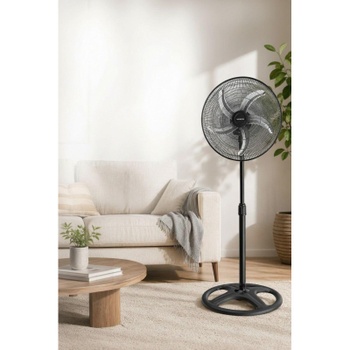 Stojanový ventilátor KTF-340, 132 cm, 60 W, čierny - B