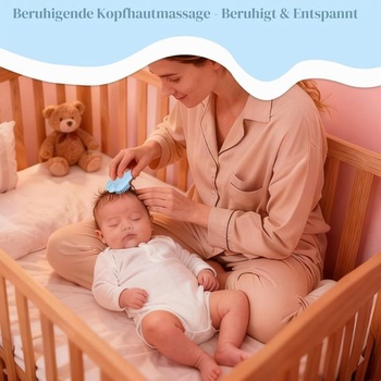 Detský hrebeň a kefa do kúpeľa do kúpacej čiapočky, silikónová kefa, modrý