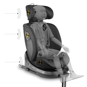 Detská autosedačka Move360 i-Size, 40-150 cm, 360 °, čierna - A