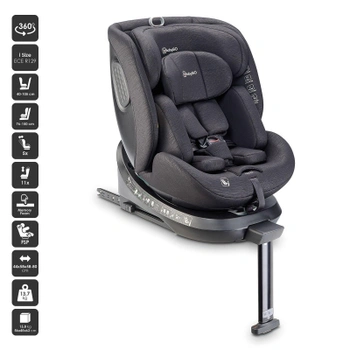 Detská autosedačka Move360 i-Size, 40-150 cm, 360 °, čierna - A