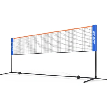 Badmintonová vonkajšia sieť, 400 cm, nastaviteľná výška,…