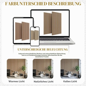 Akustické obkladové panely DY-AP001, 120 x 60 x 2,1 cm, 2 kusy, dub - N