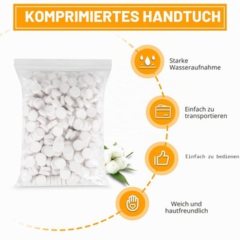 500 kusov jednorazových utierok na kompresné utierky, látka na tablety