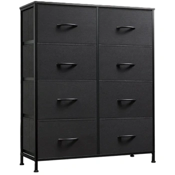 Látková komoda s 8 zásuvkami CAB-8BC, 80,5 x 29,7 x 98 cm,…
