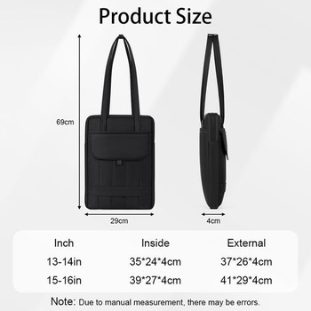 Taška na notebook 15-16 palců, tenké pouzdro na tablet, voděodolná aktovka na notebook, pouzdro s