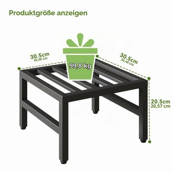 Kovové černé stojany Ibuyke 888TMJ075B-2