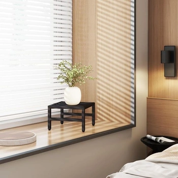 Kovové černé stojany Ibuyke 888TMJ075B-2