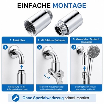 Prodloužení 1/2 palce, prodloužení kohoutku G1/2, 2 kusy, trubky 40 mm