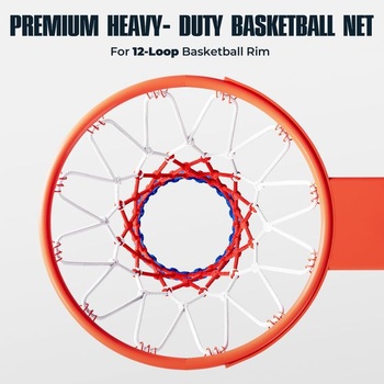 2 náhradné basketbalové siete - profesionálne basketbalové siete pre štandardné koše, odolné proti