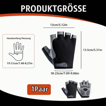 Cyklistické rukavice s polprstami, priedušné, letné, protišmykový gél na horský bicykel