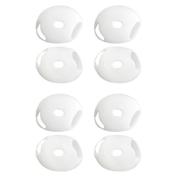Gumové náušníky kompatibilné s Apple AirPods 4, silikónové ochranné kryty náušníkov, protišmykové,