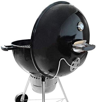 Držiak veka WELL GRILL s posuvným bočným výsuvom pre grily na drevené uhlie Weber Kettle 47 cm a 57