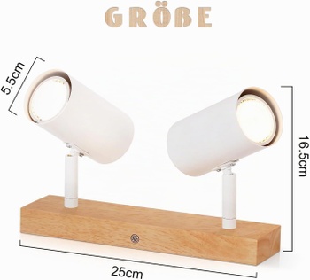Stropné svietidlo GlitzerLife drevo stropné bodové