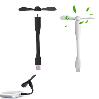 2 ks mini USB ventilátor, ventilátor s flexibilným krkom, flexibilný ventilátor, USB ventilátor pre