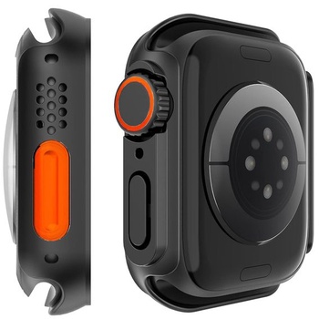 Kompatibilný kryt s ochranou displeja pre Apple Watch Series 6/5/4 SE 2 44mm [Vyzerá ako púzdro