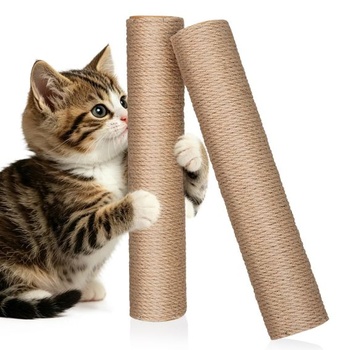 Toddmomy 2 náhradné sisalové stĺpiky, 30 cm, pre vertikálne mačacie stromy, DIY, príslušenstvo pre
