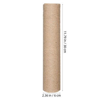 Toddmomy 2 náhradné sisalové stĺpiky, 30 cm, pre vertikálne mačacie stromy, DIY, príslušenstvo pre