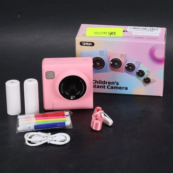 Dětský instantní fotoaparát TIATUA, 2,4palcový instantní fotoaparát pro děti s 32GB kartou a tiskem