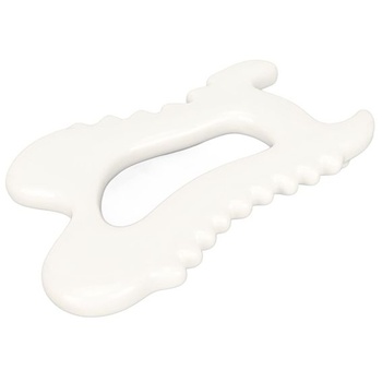 Masážna škrabka Gua Sha, keramická, antistatická, dobrá tepelná vodivosť, mobilizácia tkanív,