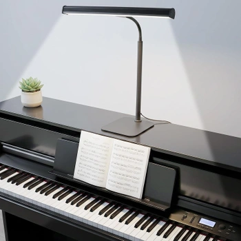 Klavírna lampa Lustaled LED 7W čierna