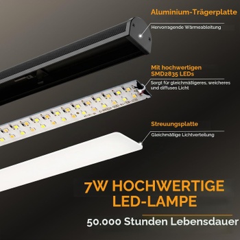 Klavírna lampa Lustaled LED 7W čierna