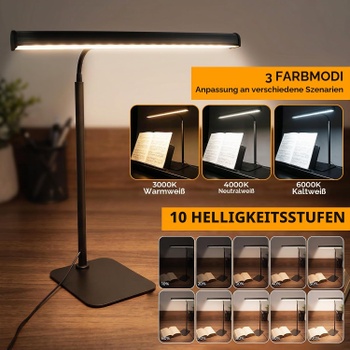 Klavírní lampa Lustaled LED 7W černá
