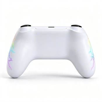 Bezdrátový ovladač pro P4/Pro/Slim/PC s RGB podsvícením, gamepad s tlačítkem