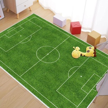 Zelený koberec futbalového ihriska VHCLYBJU