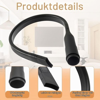Dlhá flexibilná štrbinová hubica pre vysávače, predlžovacia tryska s plochou hubicou 62 cm