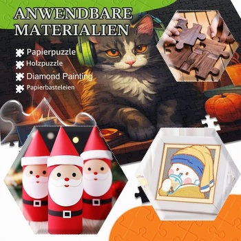 Lepidlo Limino Puzzle s aplikátorem - transparentní sada lepidel na puzzle se 2 štětci, netoxické,