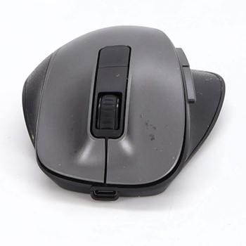 Bezdrátová myš TECKNET Bluetooth, 2.4G+2*BT ergonomická bezdrátová myš, dobíjecí šedá