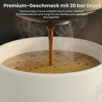 Umisu Kávovar na espresso/ čierny