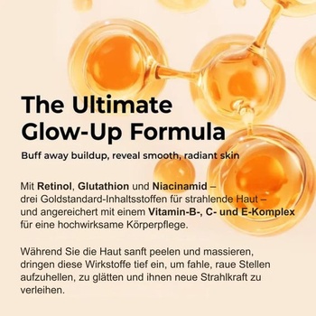 Pure Skin Peel Shot, sprej s kyselinou dojkovou a kurkumou, sprej na tvár a telový peeling s
