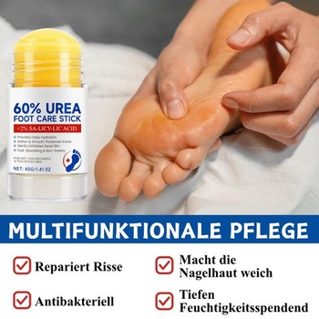 2 kusy 60% močovinového krému na nohy, močovinový krém na nohy na mozole a popraskané päty, krém na