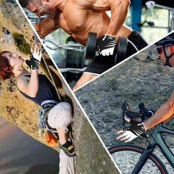 Cyklistické rukavice BEAST RAGE s půlprsty pro muže a ženy, s gelovým polstrováním, protiskluzové,