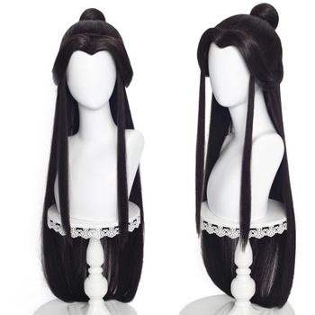 Xie Lian černohnědá dlouhá paruka