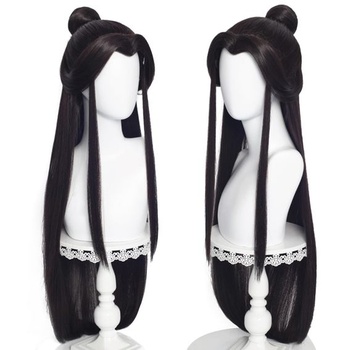 Xie Lian černohnědá dlouhá paruka