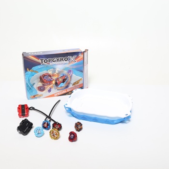 Starter Set BGOVTAPO X-Arena – 6 bojových nástavcov s 2 odpaľovacími zariadeniami, akceleračnou dráhou