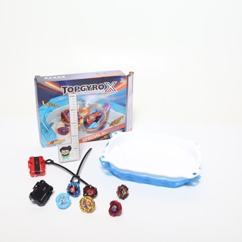 Starter Set BGOVTAPO X-Arena – 6 bojových nástavcov s 2 odpaľovacími zariadeniami, akceleračnou dráhou